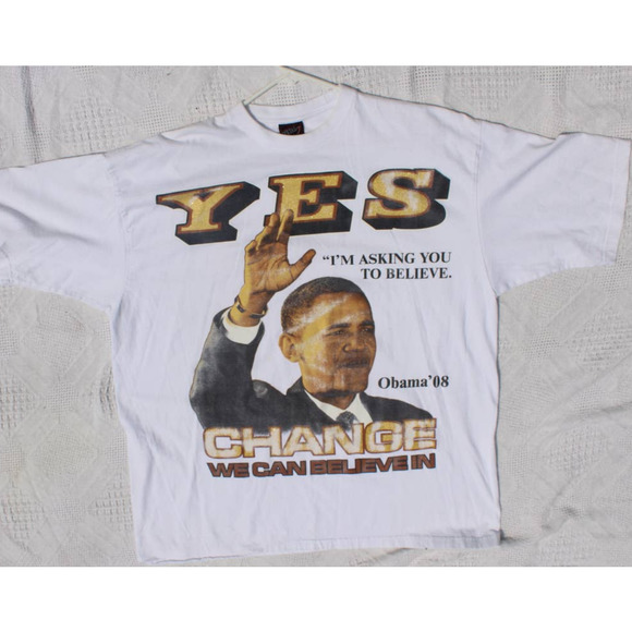 Metal Other - Yes We Can! Obama Change 2xl T-shirt